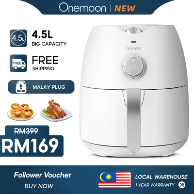 Onemoon OA2 Air Fryer White 4.5L large high-capacity Cooker non-stick cookware Electric oven
