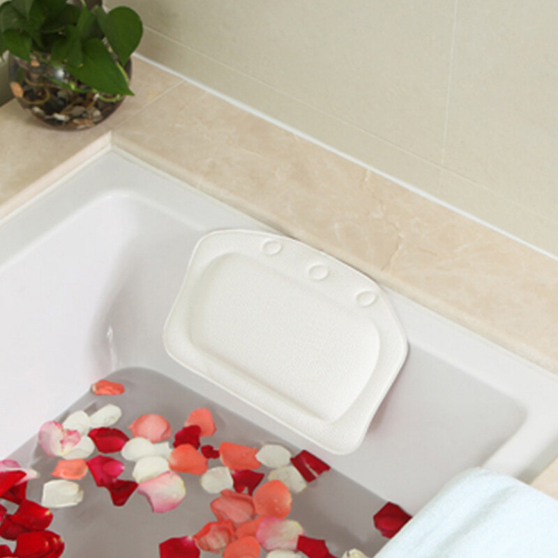 Bathtub Headrest SPA Neck Rest Cushion Bath Headrest Waterproof Bathtub
