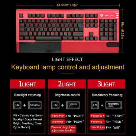 E Future K1000 คีย์บอร์ดแบบมีสาย USB/คอมพิวเตอร์เดสก์ท็อปแล็ปท็อปสำนักงานเกม Mechanical คีย์บอร์ด/แป้นพิมพ์แบบกันน้ำ