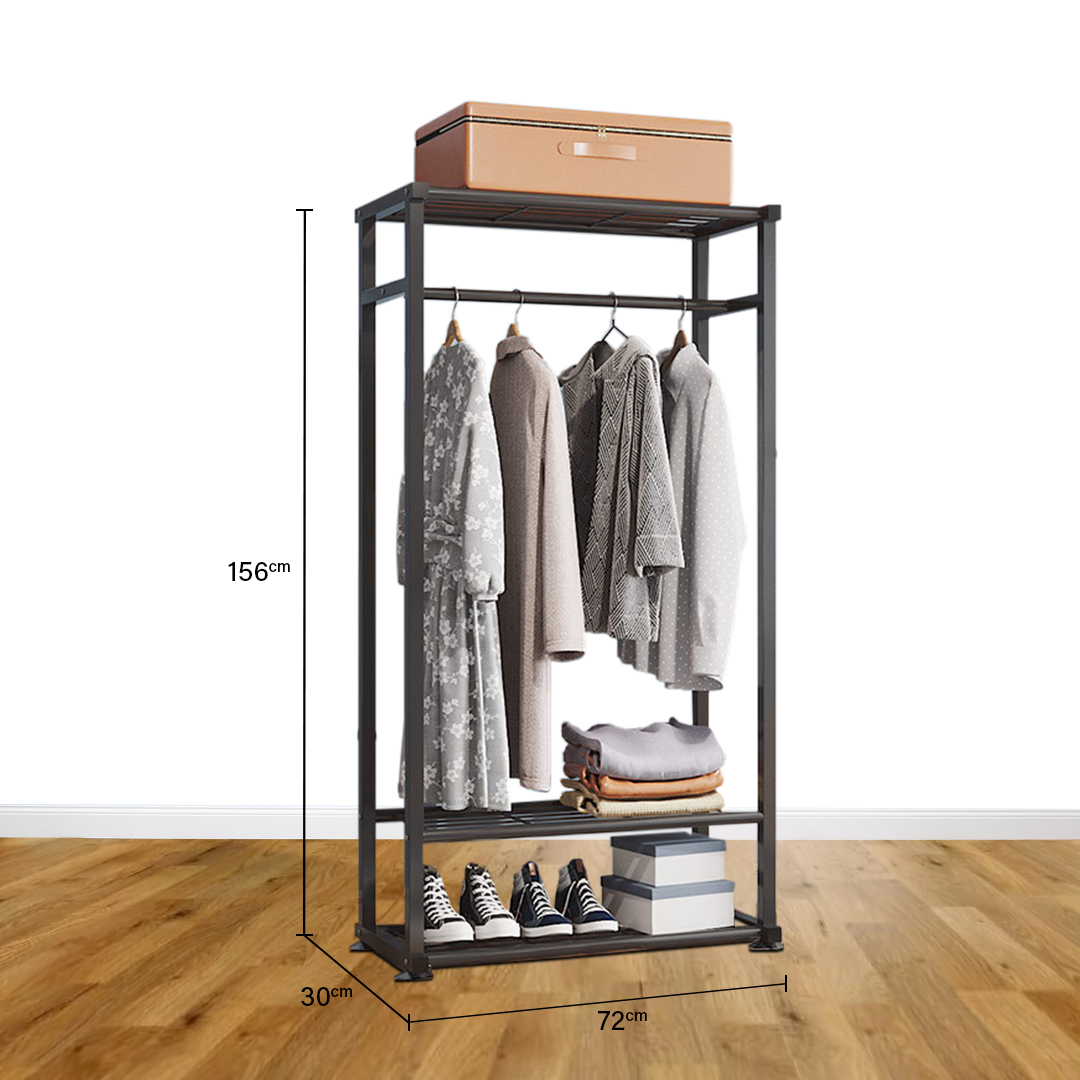 L Shaped Rack ⚡️LIKE BUG⚡️Pasha Metal Folding L Shape Clothing Hanger Rack/ Clothes ...