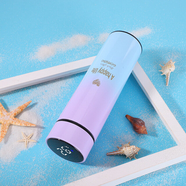 Intelligent Thermos Display Smart Water Bottle Keep Hot And Cold Coffee Cup 500ml Stainless Steel Kettle