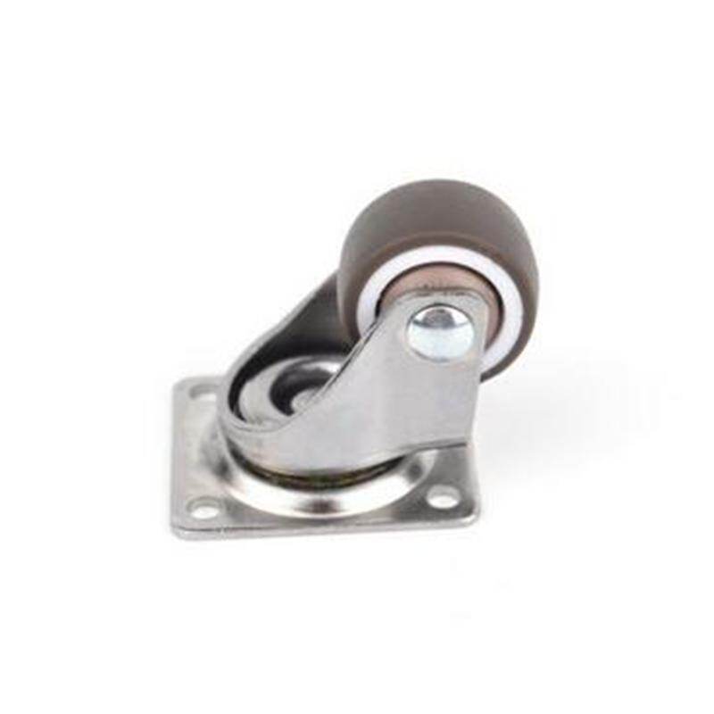 Comforhome 4PCS Mini Small Casters Diameter 1inch/25mm TPE Rubber Super Mute Wheels