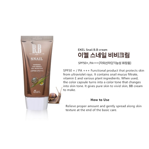 [Ekel] Kem ốc b.b SPF50 + PA +++ 50ml