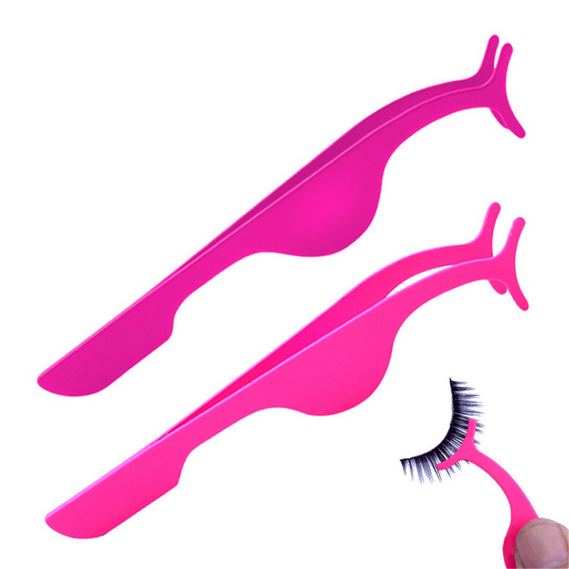 Graceful Eyelash Tweezers Professional False Eyelashes Applicator Remover Tweezer Nipper