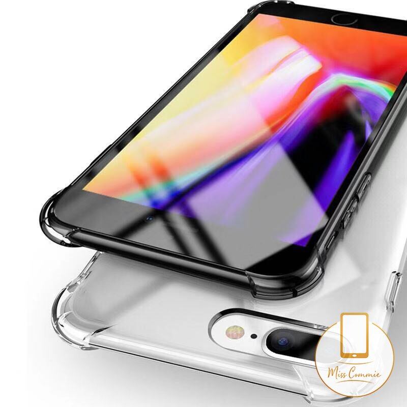 Compatible for iPhone 11 6 6s 7 8 plus 12 Pro Max 12Mini Transparent Clear Shockproof Soft TPU Back Cover Case