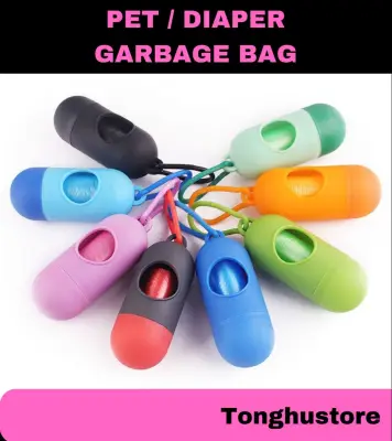 🔥🔥 Portable Diaper Disposal Plastic Dispenser Refill Roll Diaper Bag / Pet Garbage Bag / Mini Garbage bag