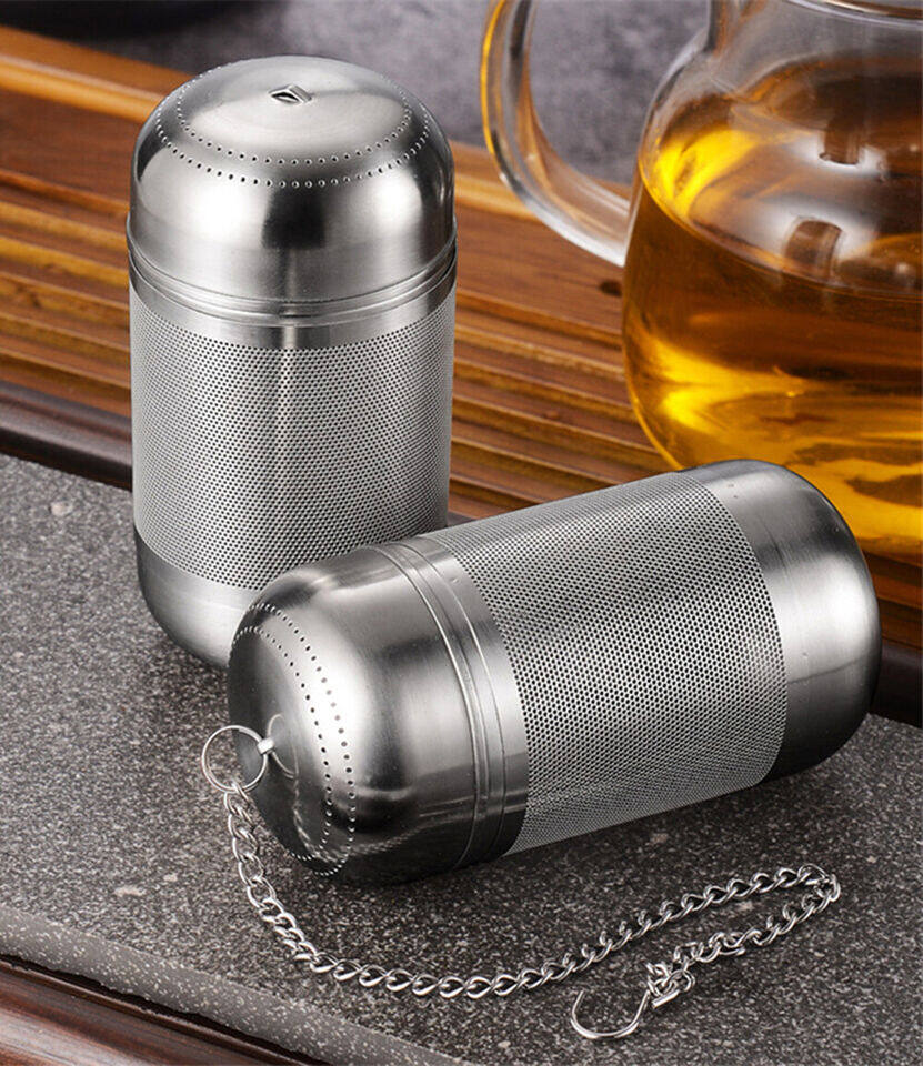 1PCS 304 Stainless Steel Loose Leaf Tea Infuser Spice Tea Strainer Diffuser Filter Large