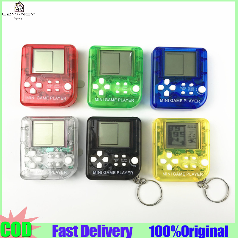 Lzyancy【hàng Có Sẵn】máy Chơi Game Cầm Tay Đồ Chơi Móc Chìa Khóa Trò Chơi Điện Tử Cầm Tay Cổ Điển Mini【cod】