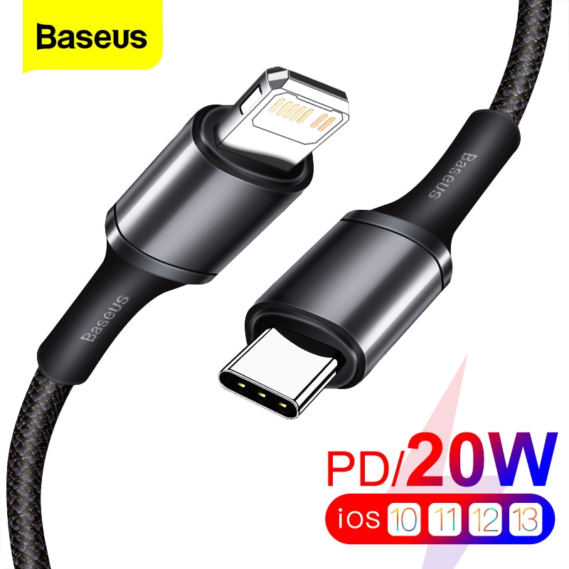 Baseus cáp pd usb type c sạc nhanh 1m 2m 20w cáp pd usb loại c sạc nhanh cho iphone 14 13 pro max 12 11 pro xs max bộ sạc cho macbook ipad pro cáp dữ liệu usbc type-c