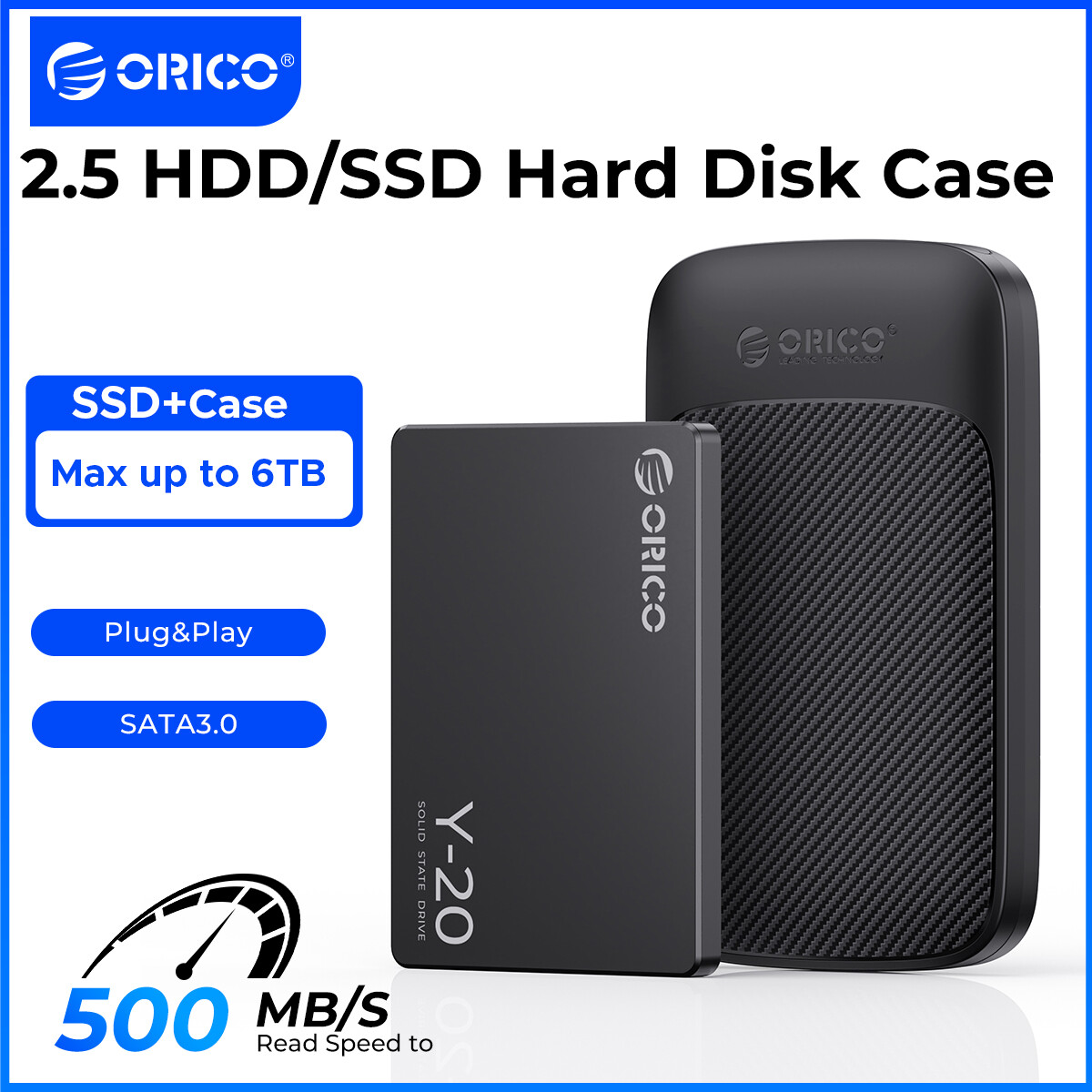 Ốp ORICO HDD, Hộp Đựng Ổ Cứng 2.5 Inch SATA Sang USB 3.0 Ổ Cứng SSD 4TB Miễn Phí 5Gbps Kèm Theo Chế Độ Ngủ Tự Động (2020U3)