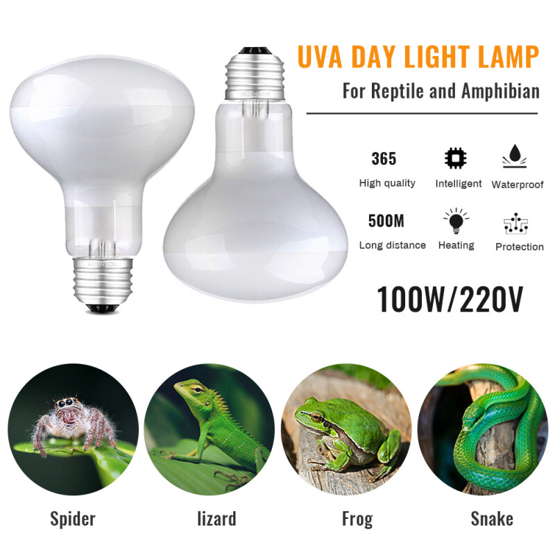 50/60/100W Bò Sát Basking Đèn Sưởi Ấm Bóng Đèn Halogen UVA