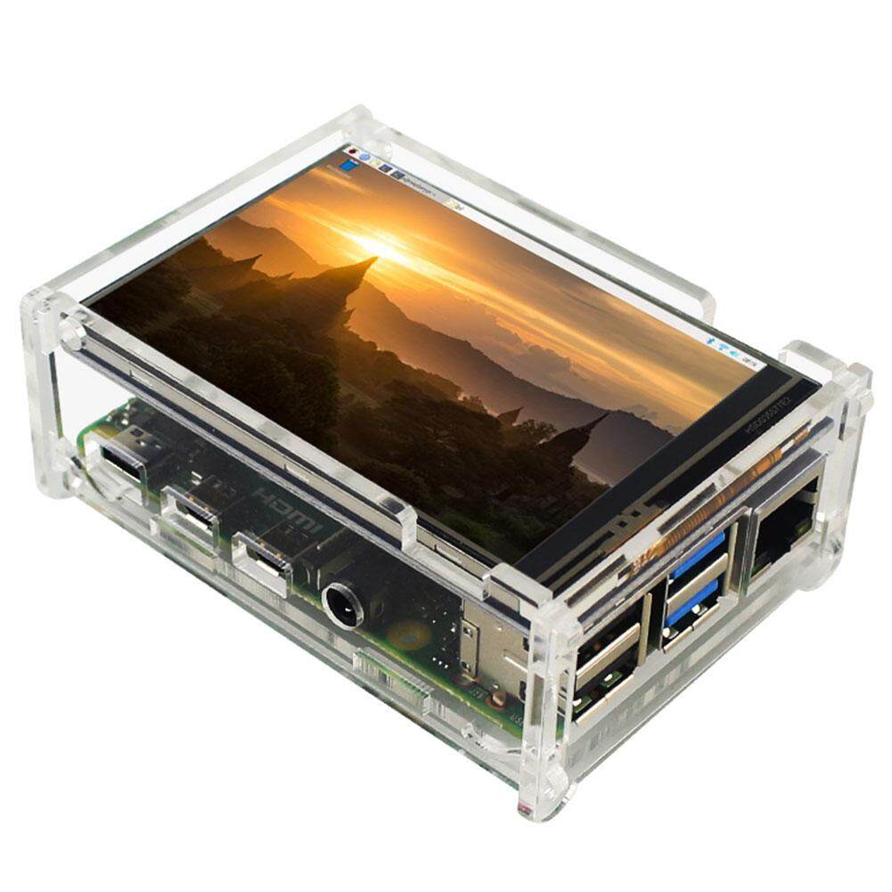 Màn hình LCD 3.5 inch cho Raspberry Pi 4B, màn hình cảm ứng di động có bảng điều khiển nhẹ dễ cài đặt - INTL