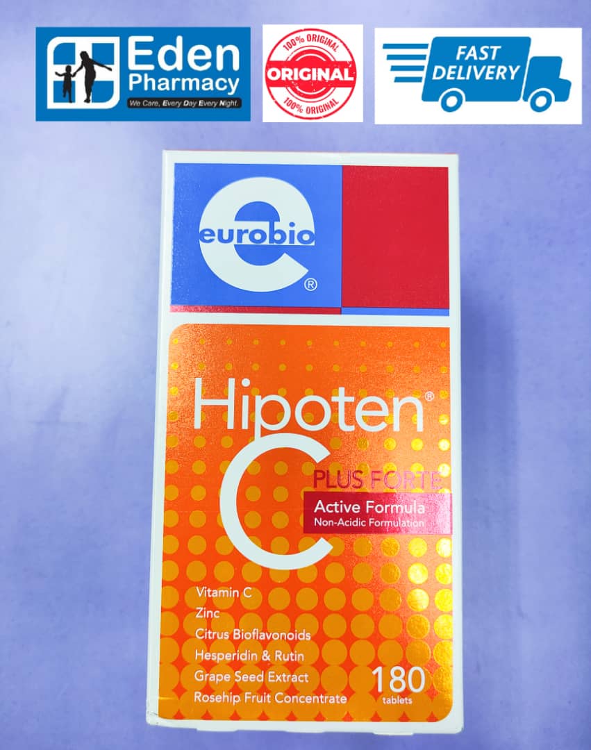 Eurobio Hipoten C Plus Non Acidic Vitamin C 1000mg 180 S Lazada