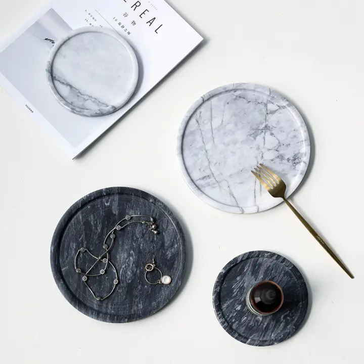 8inch Natural Genuine Marble Round Vanity Tray And Bathroom Lazada Ph 8inch Natural Genuine Marble Round, Marble Vanity Tray Round