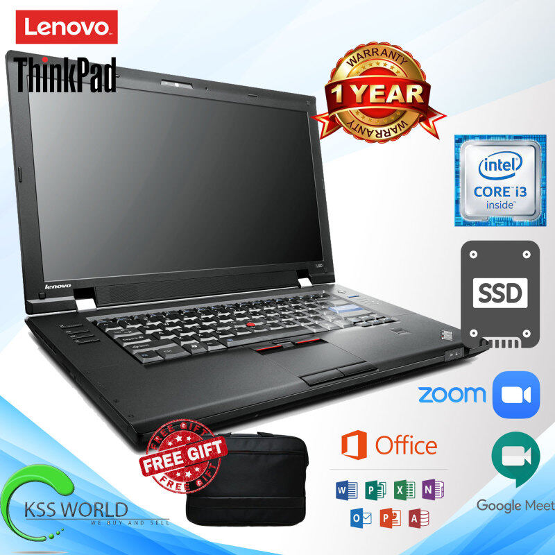 Lenovo Thinkpad L520 - Intel Core i3 - 4/8Gb Ram - 120/240Gb SSD - 15.6 inch HD Display - Budget Laptop -Best Deal Malaysia