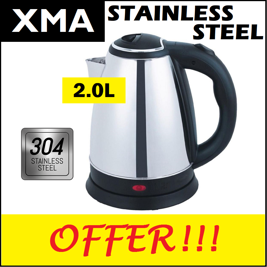 XMA 2.0L SUS304 Stainless Steel Electric Jug Kettle XMA304SJK Lazada