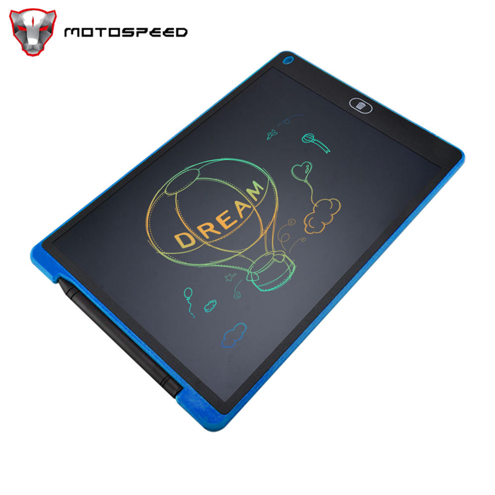 KKmoon 12 Inch Color Screen LCD Writing Tablet Electronic Digital Drawing Board Erasable Writing Pad Color Screen One-Click Erase with Lock Button Gift for Children Adults Home Office School