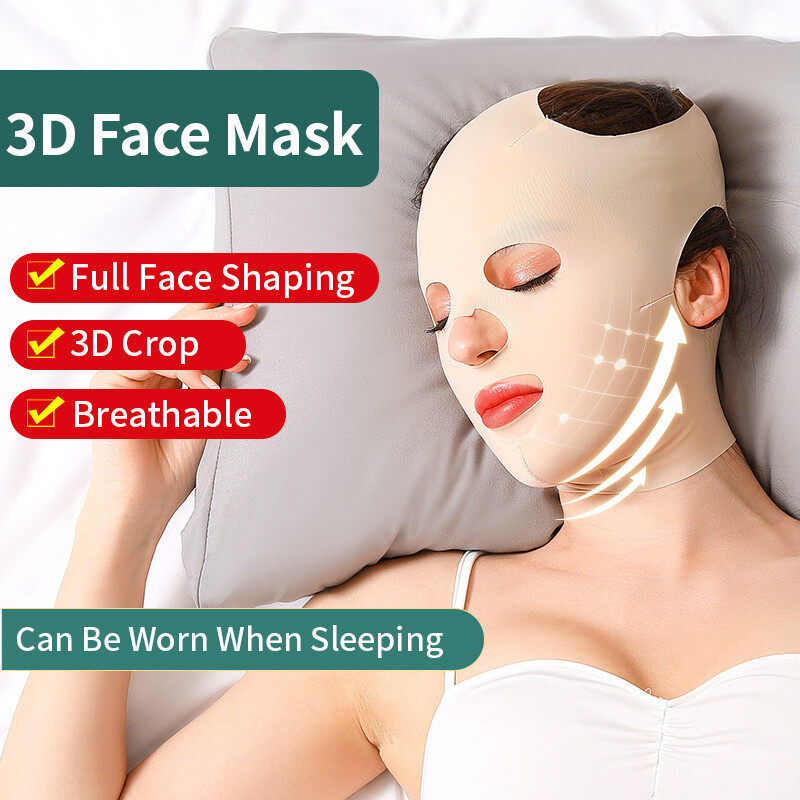 Face Slimming Bandage V-Line Lift Up Facial Mask Belt Face Shaping Strap Cheek Chin Neck Slimming Thin Belt Shaper Reduce Double Chin