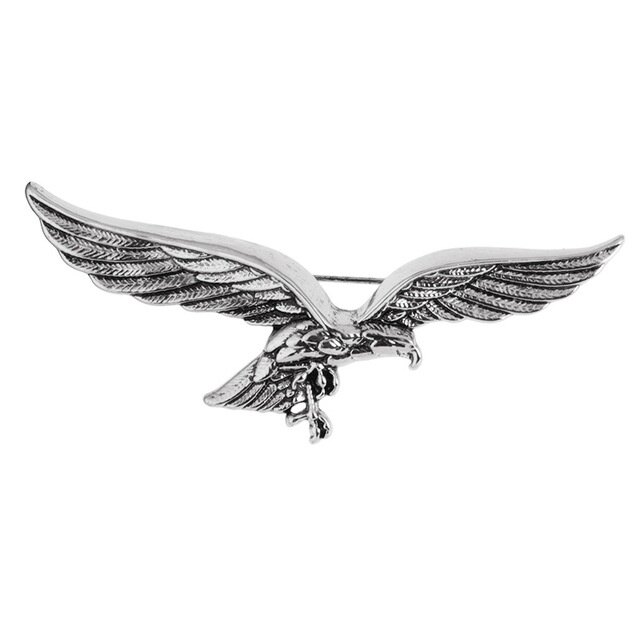 Korean Fashion New Brooches Gold Eagle Wings Shape Brooch Scarf Buckle Lapel Metal Pin Badge for Men Shirt Collar Accessories