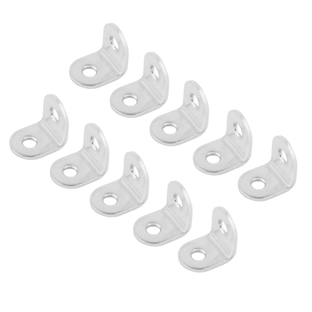 10Pcs L Shape Corner Brackets Solid Stainless Steel Angle Corner Brackets Right Angle Corner Stand