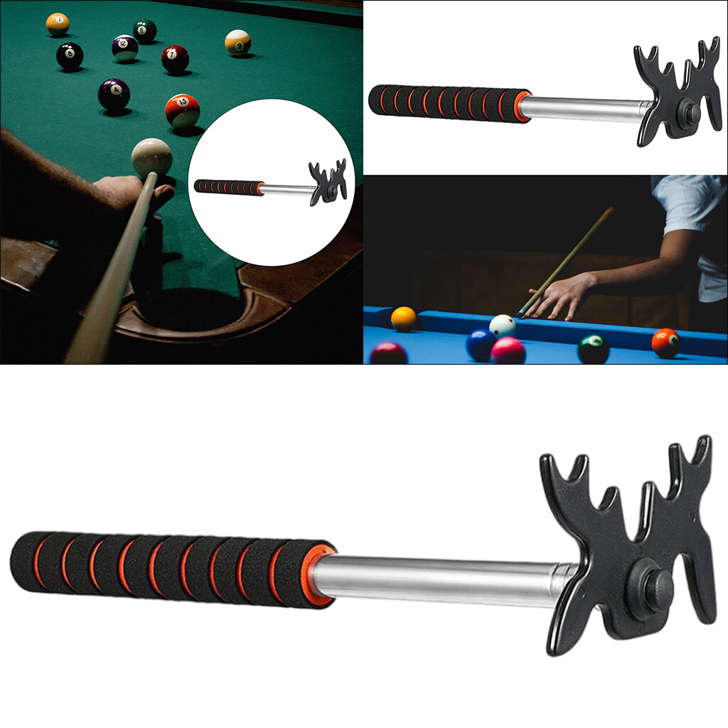 Miatoo Retractable Billiards Pool Cue Stick Bridge Head Removable Metal Accessory