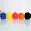 5x สีสันฝาครอบไมโครโฟนทนทานโฟมกันลมฟองน้ำคาราโอเกะมือถือ
