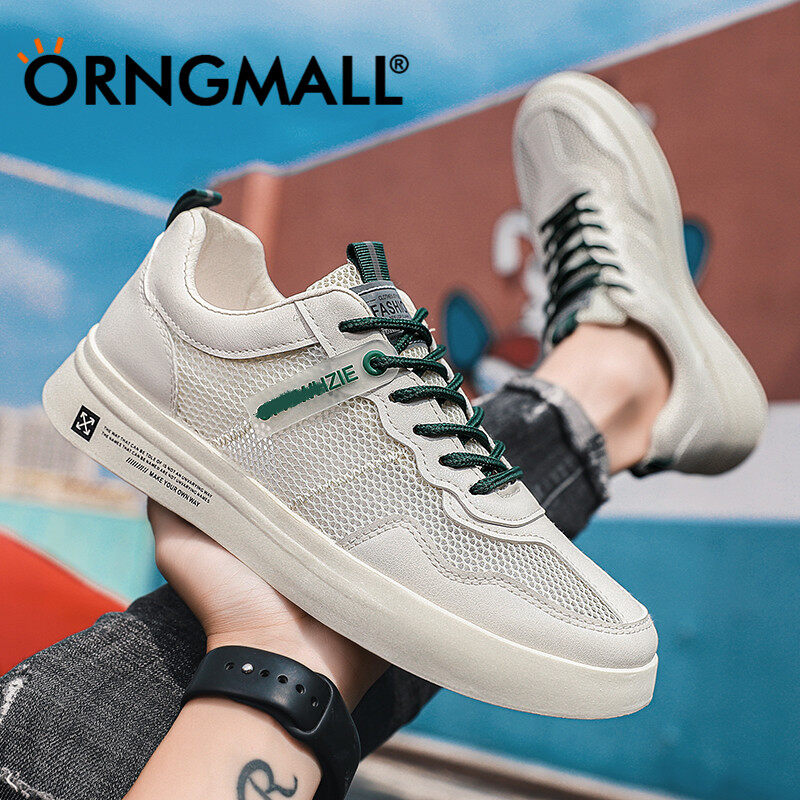 ORNGMALL High Quality Casual Shoes for Men Low Cut Flats Shoes Skateboard Sneakers Suitable for Daily Life and Sports 39-44