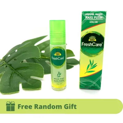 Fresh Care Kayu Putih Roll On Minyak Angin Aromatherapy Indonesia 10ml + Free Random Gift