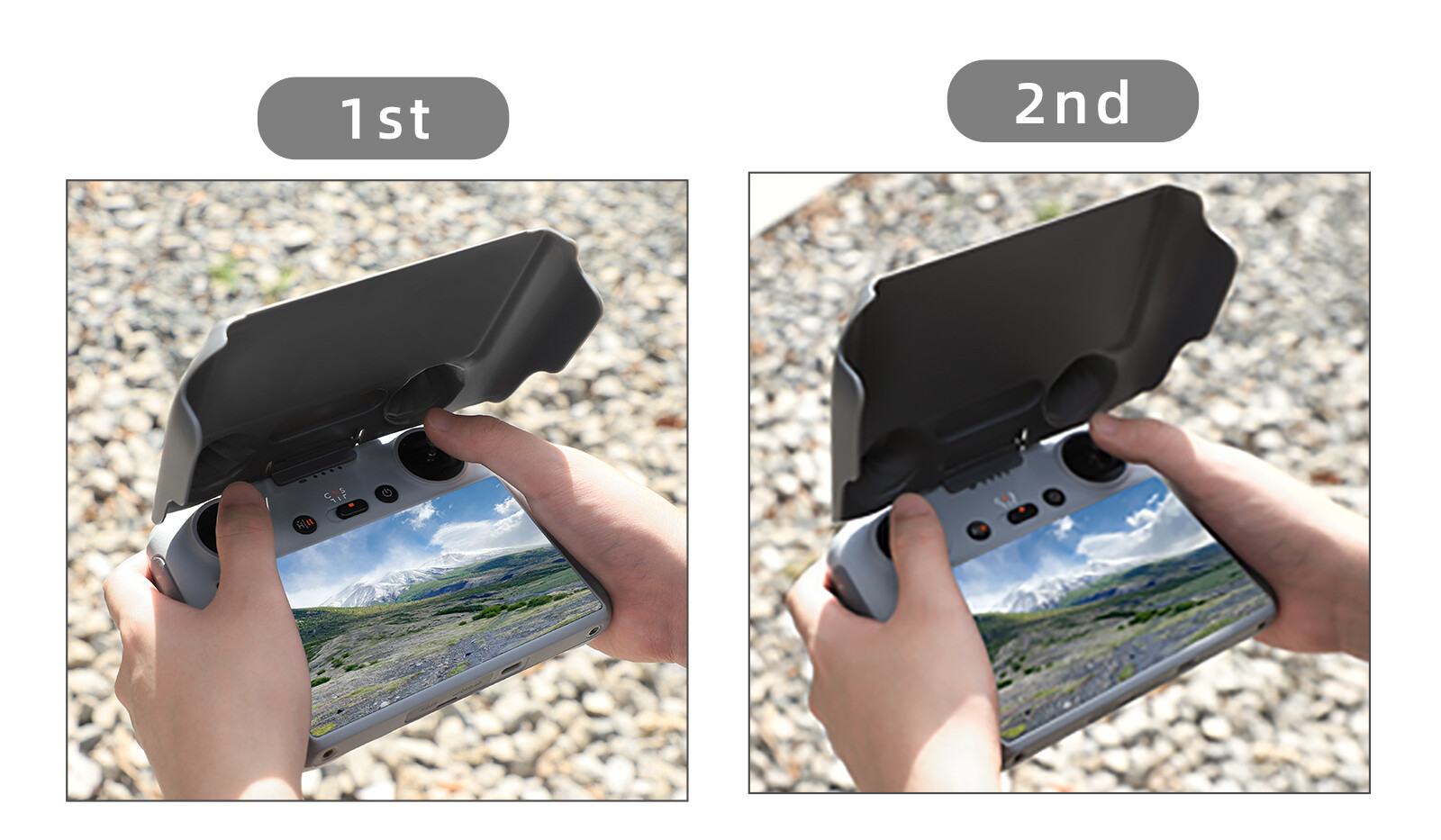 Coolmanloveit Remote Control Screen Protective Cover Sun Shade Hood For RC Mini 3 Pro