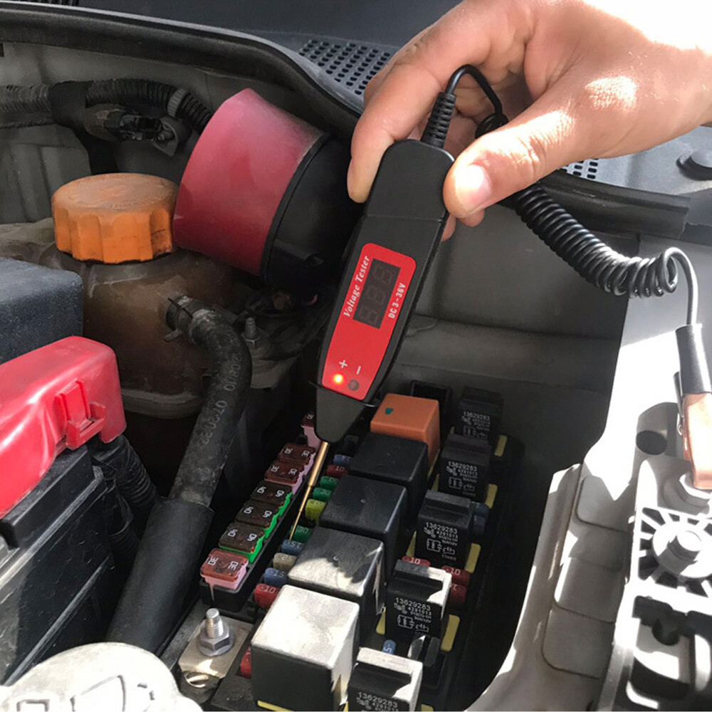 Meterk Cảm Biến Thông Minh Bút Kiểm Tra Điện Áp 5-36V Màn Hình LCD Kỹ Thuật Số Đa Năng Thông Dụng Cho Xe Hơi Thiết Bị Kiểm Tra Đầu Dò Dụng Cụ Chẩn Đoán Ô Tô Đèn LED