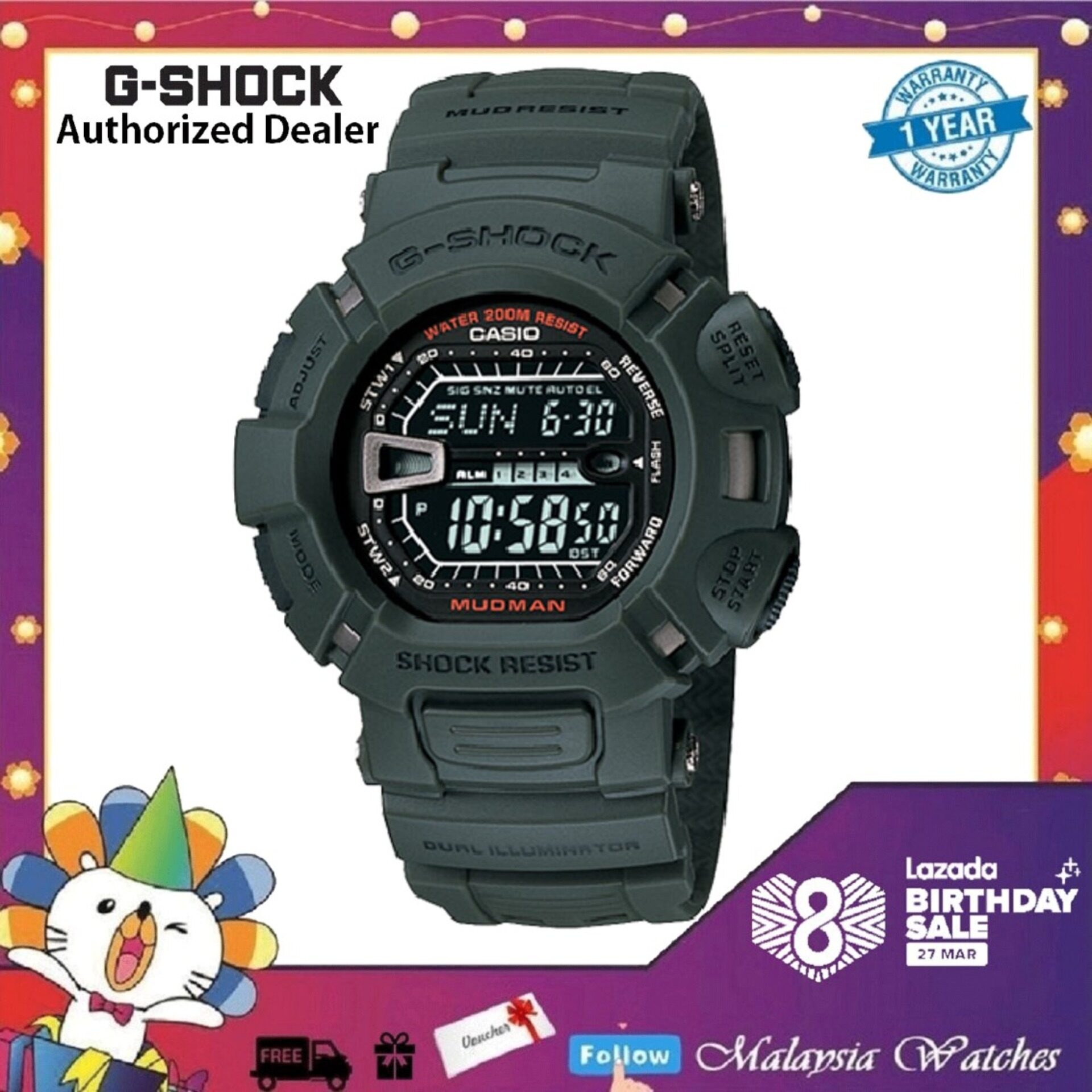 harga g shock mudman g 9000 original