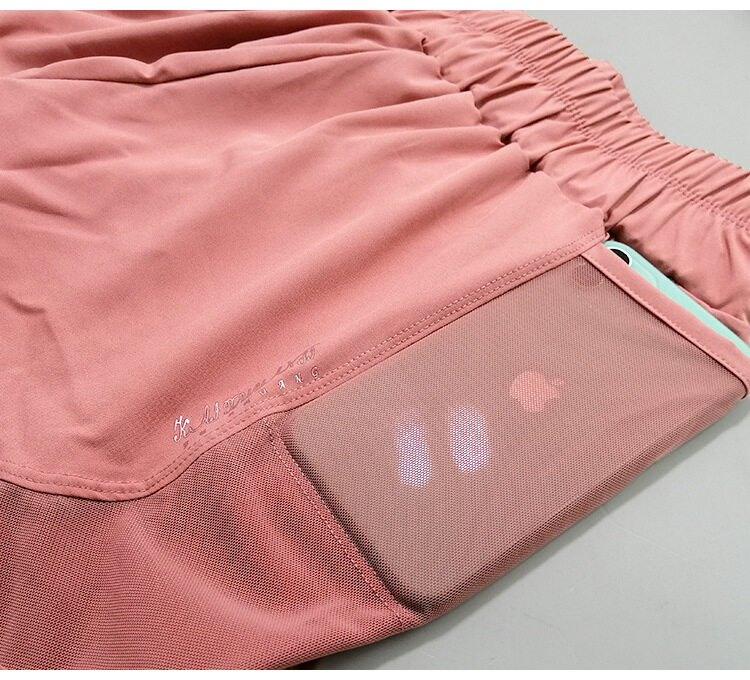 Fiess Tennis-Shorts für Damen, 2-in-1, lockerer, breiter Bund, athletische Sweat-Workout-Passform_voghion.com