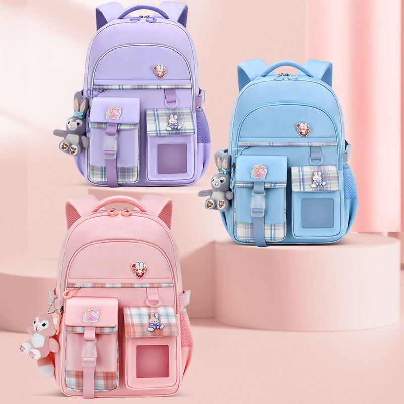 JOYNCLEON New schoolbag for elementary school students Large capacity lightweight children's backpack for girls grades 1-3-6