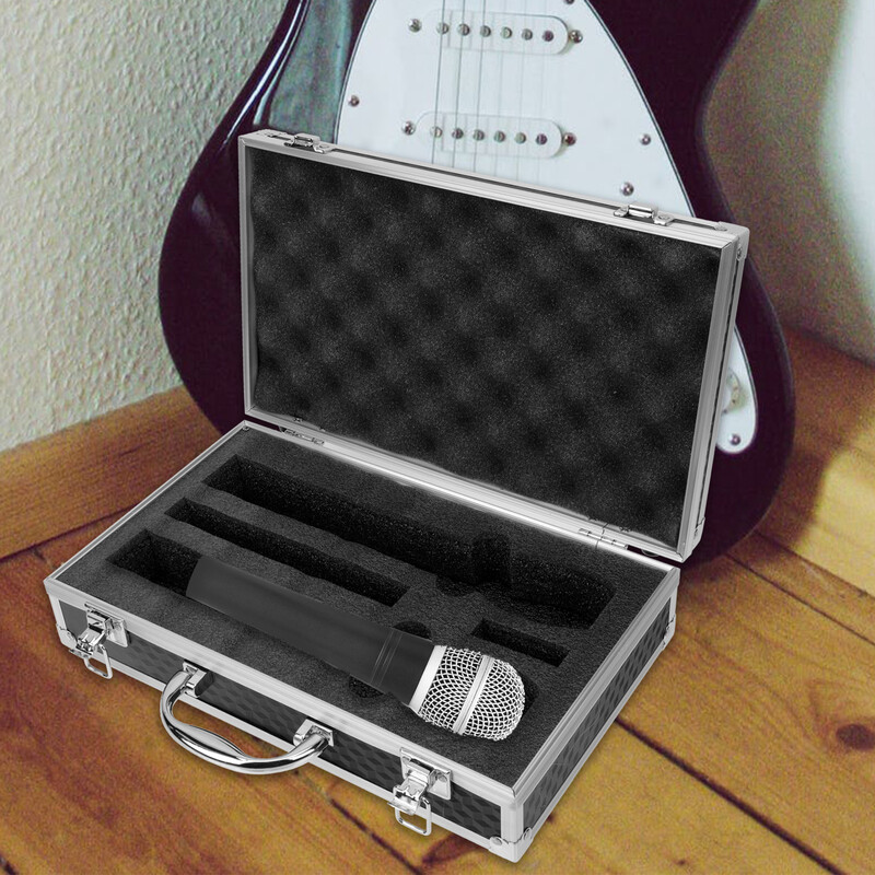 PickEgg Convenient Microphone Suitcase Wireless Microphone Storage Organizer Box