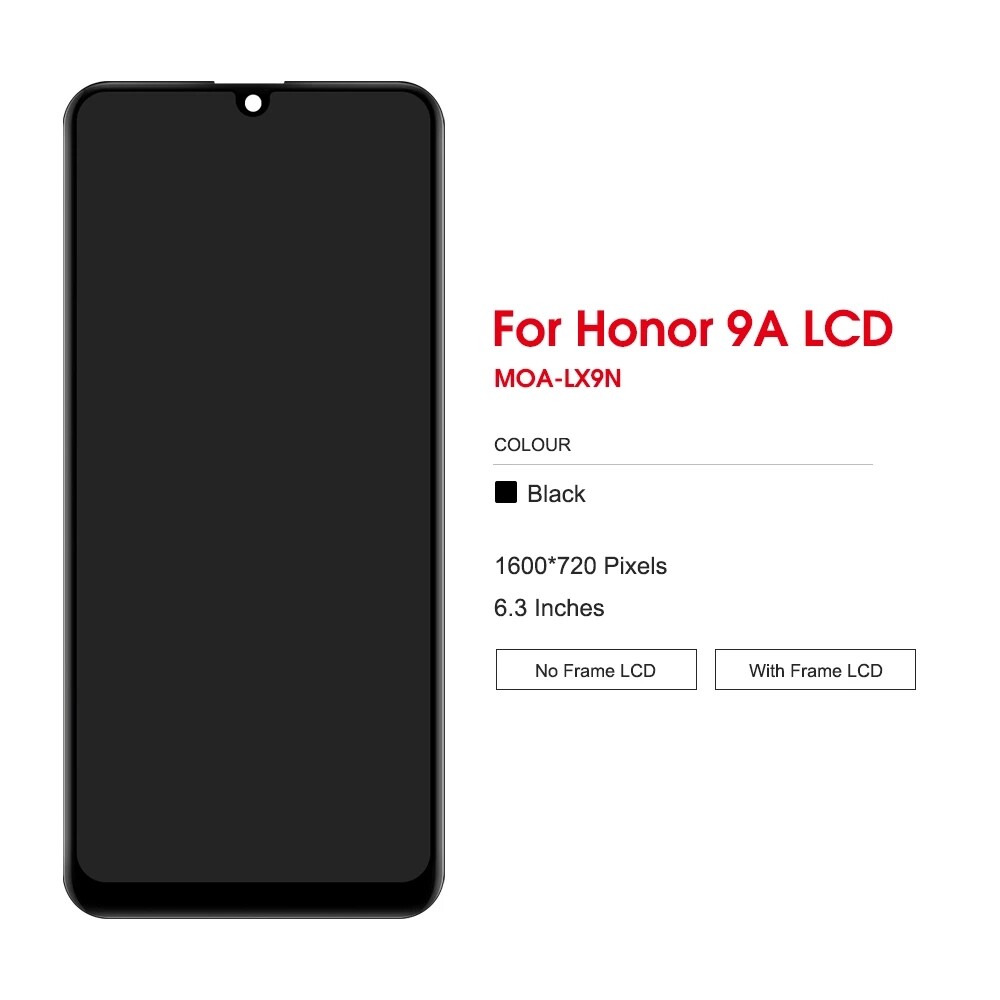 Màn Hình LCD 6.3 Inch Cho Huawei Y6P 2020 Màn Hình Cảm Ứng Số Hóa Màn Hình LCD Cho Huawei Honor 9A Thay Thế Lắp Ráp Chất Lượng Hàng Đầu Không Có Điểm Ảnh Chết + Công Cụ Miễn Phí