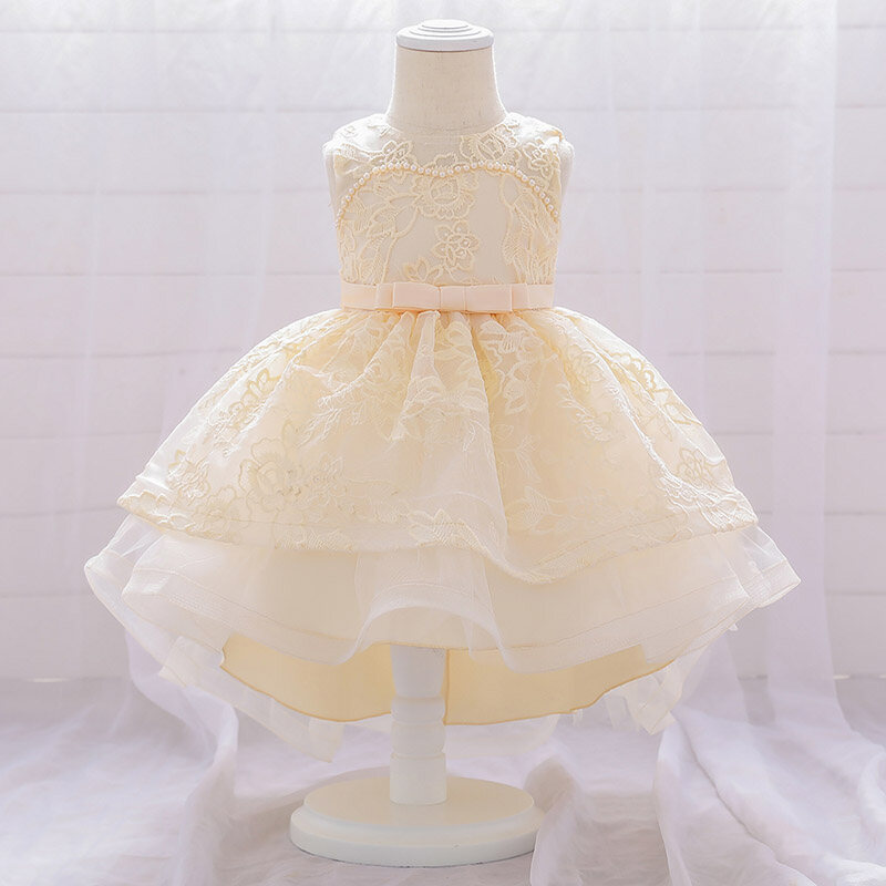 MQATZ 0-24 Month Newborn Baby Girl Dress Beading Birthday Dress For Girl Clothing Lace Party Wedding Princess DressesT1939XZ
