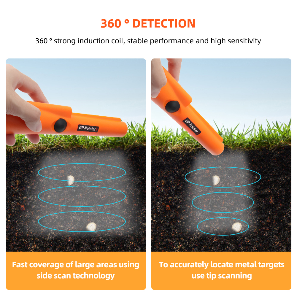 YIERYI Gold Metal Detector Metal Detector Sensor Needle Control Positioning Rod Detector
