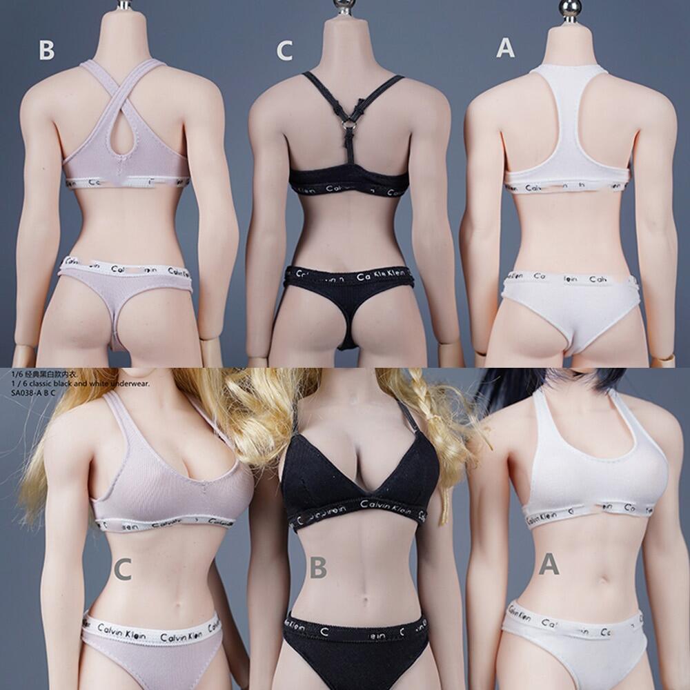 1/6 Scale Women Nylon Lace Underwear Female Briefs for 12inch Action Figure 