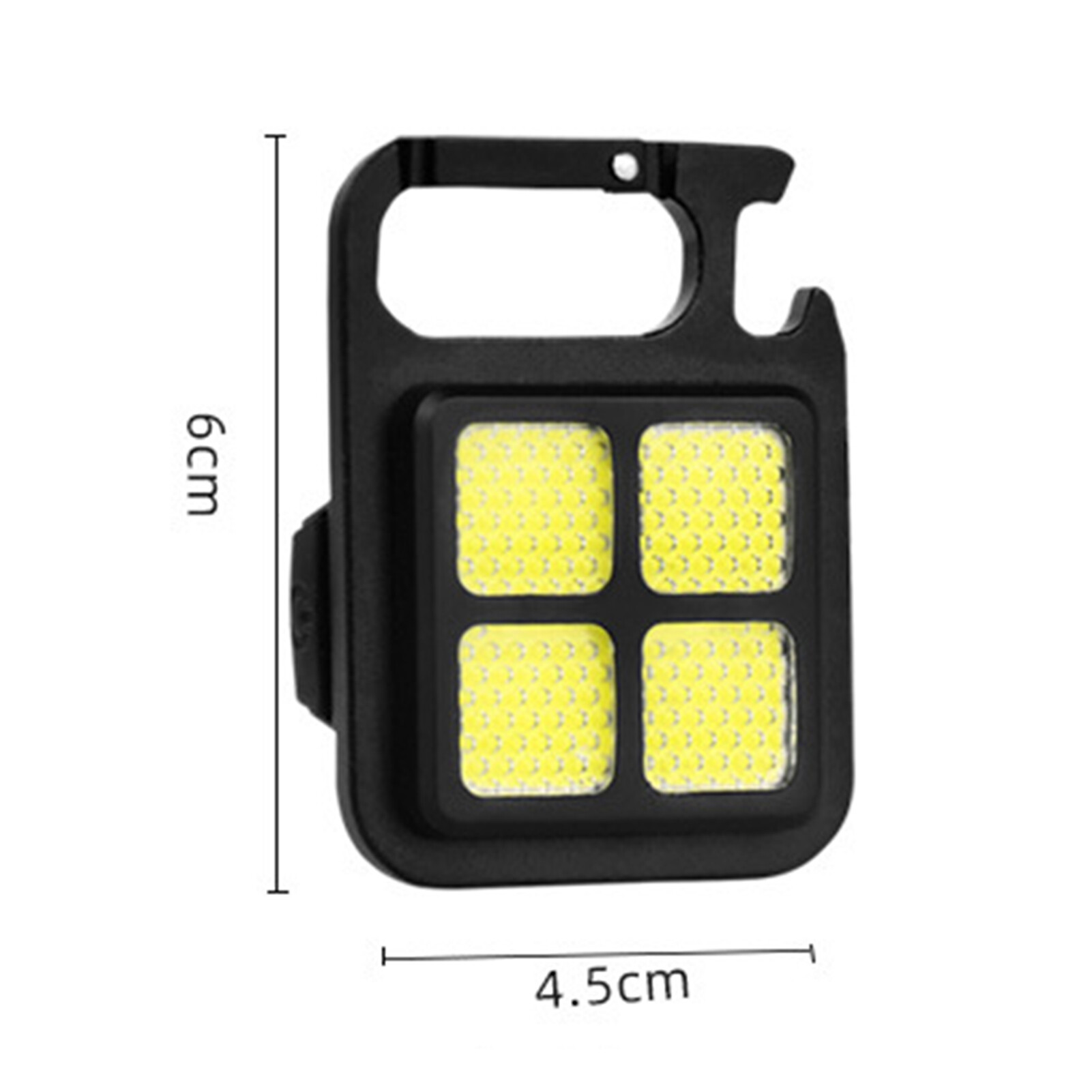 Camping Light Multifunctional USB Rechargeable 3 Modes Portable Super Bright COB Keychain Working Emergency Lamp Outdoor Supplies Creative Emergency Light