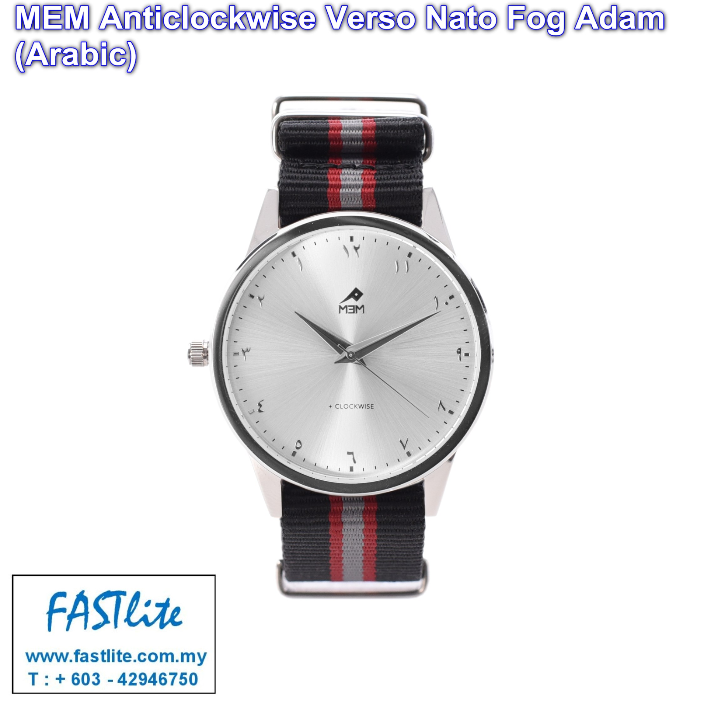 Mem Verso Nato Fog Anti Clockwise Watches Adam Arabic Dial Jam Tawaf Lazada