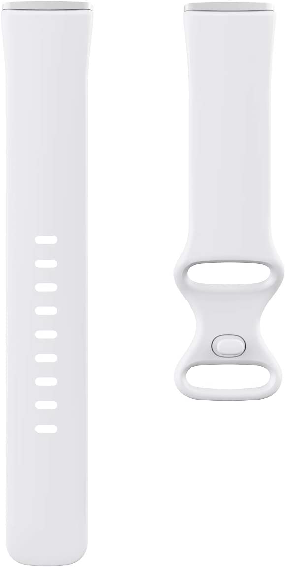Sports Band Compatible with Fitbit Versa 4/Fitbit Versa 3/Fitbit Sense 2/Fitbit Sense for Women Man, Soft Silicone Replacement Watch Strap Wristband Accessories for Fitbit Sense Smart Watch