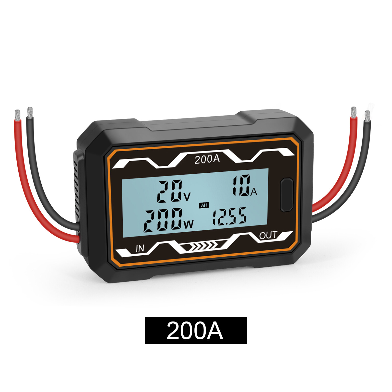 Licao Lighting Multi-purpose Watt Meter Free Mode Switching Multiple Test Functions Lightweight Battery Voltage Amp Meter for Home Reliable DC Watt