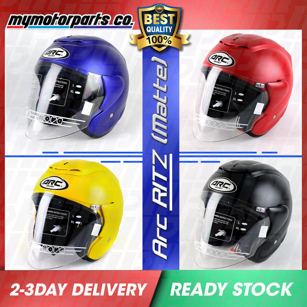 Arc Ritz Helmet Matte Color In Size L 2xl Lazada