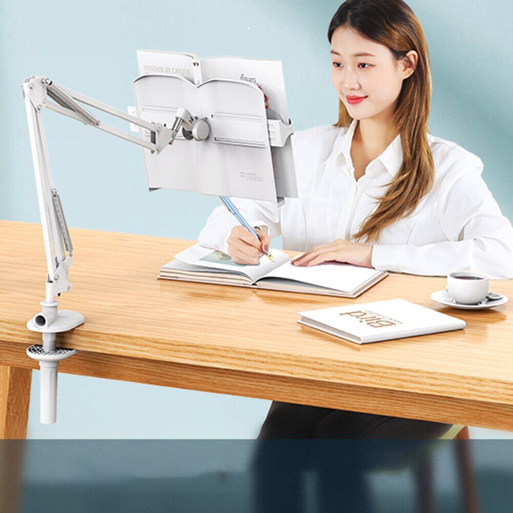 Bedtime Reading Book Bracket For Children's Reading Rack Desktop Long Arm Flexible Multi Angle Rotation Book Holder Stand