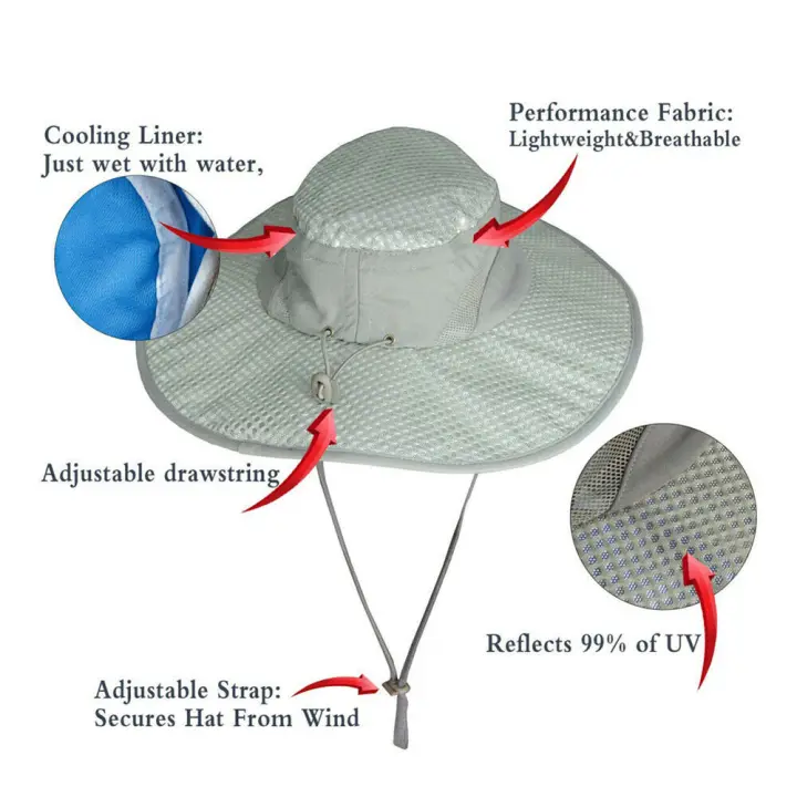 cooling bucket hats