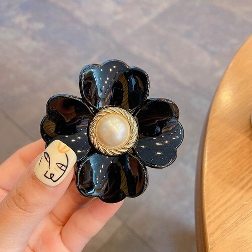 New Korean Hair Clip Sweet Flower Catch Hairpin Shark Clip For Woman Girls Hair Accessories