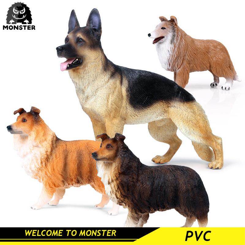 Monster 1pcs Classic Big Dog Animal Simulation Doberman Pinscher Rottweiler Dalmatian Bully dog Action Figures Pvc Cute Pet Model Toys