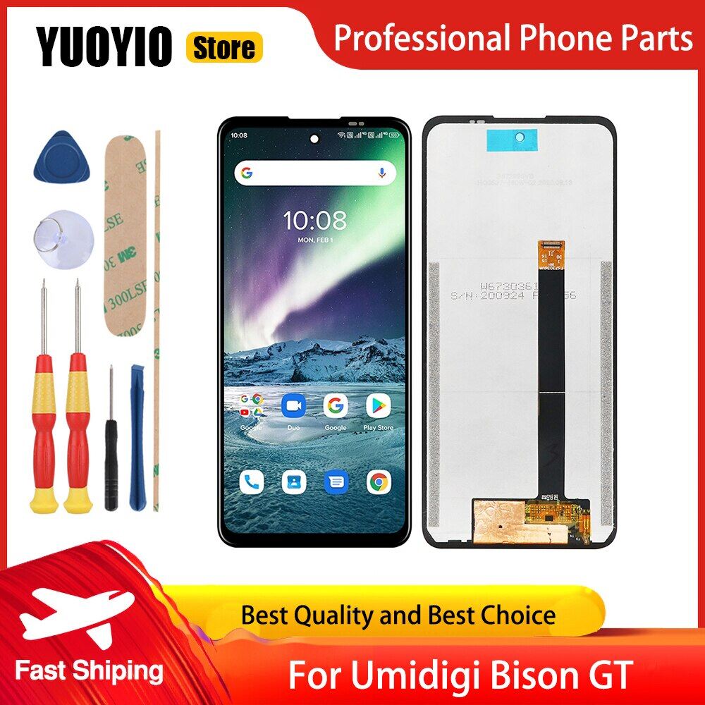 New original 6.3 inch touch screen 2340x1080 lcd display for umidigi bison bison gt umidigi bison pro bison x10 pro phone