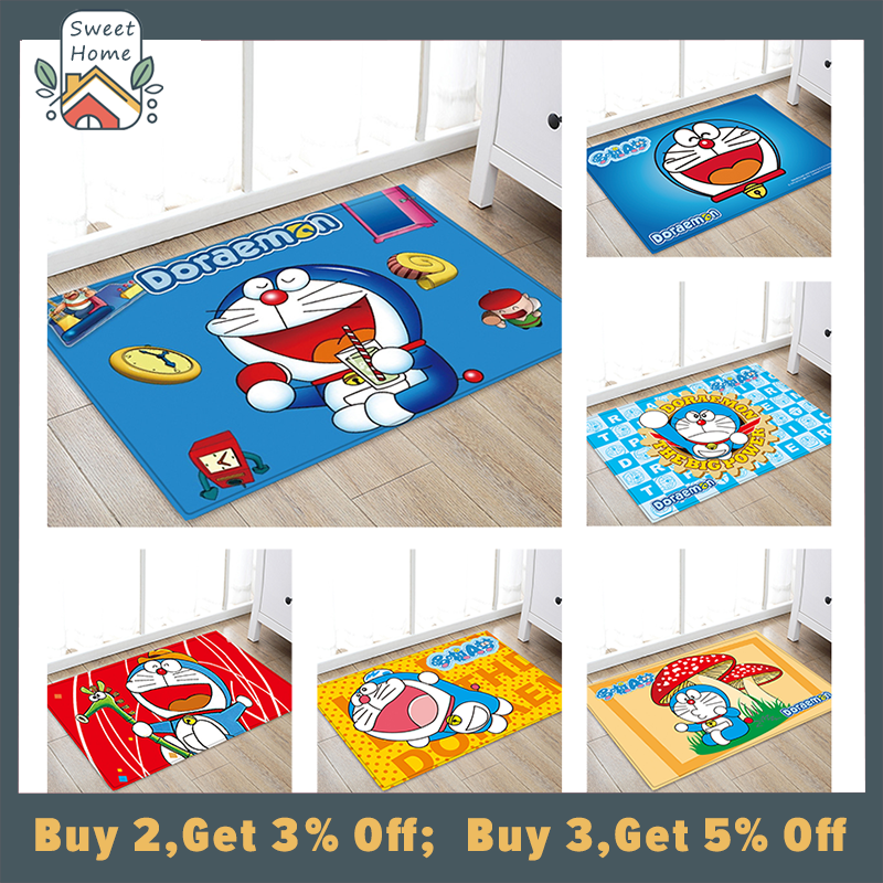 Anime Doraemon Carpet for Decoration Kids Bedroom Living Room Non-slip Welcome Entrance Door Floor Mat Rugs