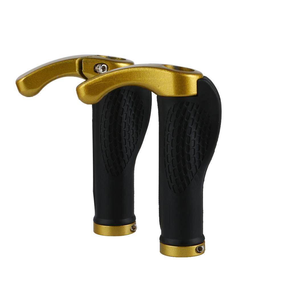 MTB Bike Lock-on Handlebar Grips Rubber Aluminum Barend Bar End Handlebar Cover